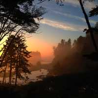 Sunset landscape at Olympic National Park, Washington