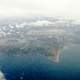 Aerial view of Burien with tree point and Seattle-Tacoma Airport