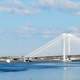 Cable Bridge spanning the Columbia River in Kennewick, Washington