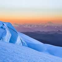 Majestic landscape around Mount Baker in Northern Cascades in Washington