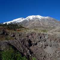 Plains of Abraham snow capped peak of Mount St. Helens