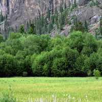 San Poil River scenic watershed in Colville National Forest, Washington