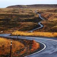 Scenic Roadway in Eastern Washington