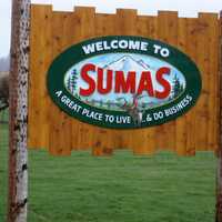 Sign of Sumas, Washington