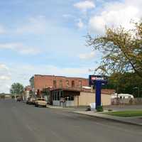 Street of the town in Sprague, Washington