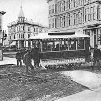 First Streetcar in Seattle in 1884, Washington