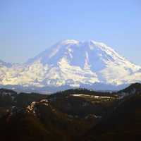 Landscape of Mount Rainier from Tacoma