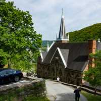 Full view of the Catholic Church