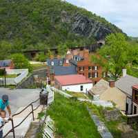 Harper's Ferry Town View in West Virginia