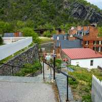 The town of Harper's Ferry in West Virginia