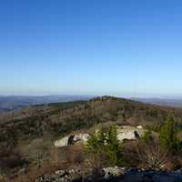 Landscape view of other peaks from Spruce Knob