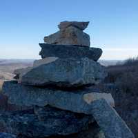 Spruce Knob Stack of Rocks Mountain Marker