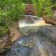 Fast Moving River at Amnicon Falls State Park, Wisconsin