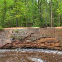 Rocks on the Opposite Shore at Amnicon Falls State Park, Wisconsin