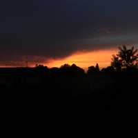 Sunset over Belleville on the Badger State Trail, Wisconsin