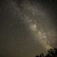 Stars and the Milky Way in Bayfield, Wisconsin