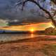 Sunrise landscape at Apostle Islands National Lakeshore, Wisconsin