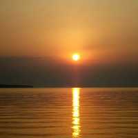 Sunrise over Superior at Apostle Islands National Lakeshore, Wisconsin