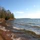 Waves Washing ashore on lake superior at Apostle Islands National Lakeshore, Wisconsin