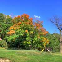 Playground area in the park at Belmont Mounds State Park, Wisconsin