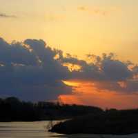 Dusk Landscape in the Black River Forest