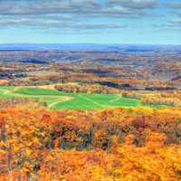 Scenic overlook during the fall in Blue Mound State Park, Wisconsin