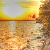 Sunset colors at Buckhorn State Park, Wisconsin