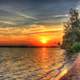 Sunset over Castlerock State Park at Buckhorn State Park, Wisconsin