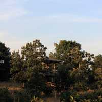 Watchtower from a distance at Buckhorn State Park, Wisconsin