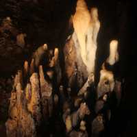 Fallen Stalactite in Cave of the Mounds, Wisconsin