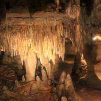 Stalactites in Cave of the Mounds, Wisconsin