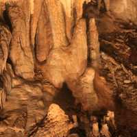 Stalagmites and Stalactities in Cave of the Mounds, Wisconsin