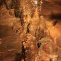 Stalagmites in Cave of the Mounds, Wisconsin