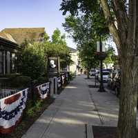 Sidewalks of downtown Cedarburg