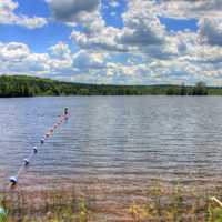 Across the lake at Copper Falls State Park, Wisconsin