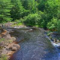 Downstream on the Bad river at Copper Falls State Park, Wisconsin