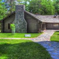 Restaurant and Cabin at copper falls at Copper Falls State Park, Wisconsin