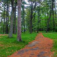 Start of the path at Council Grounds State Park, Wisconsin