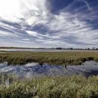 Afternoon Landscapes with clouds in the sky at Crex Meadows