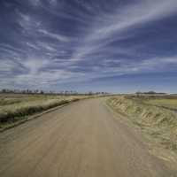 Driving tour road landscape at Crex Meadows