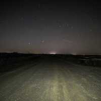 Stars above the path at Crex meadows