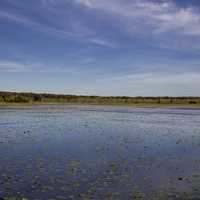 Wide Angle View of Phantom Lake beneath the skies at Crex Meadows