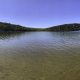 Clear waters of Devil's Lake Panoramic