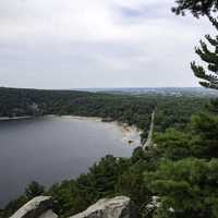 Overlook in the summer of Devil's Lake