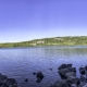 Panoramic Scenery on tumbled rocks trail