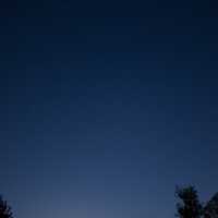 Dark sky with stars at Devil's Lake State Park, Wisconsin