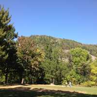 Look at the mountain at Devil's Lake State Park, Wisconsin