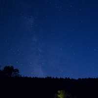 Traces of the Milky Way at Devil's Lake State Park, Wisconsin