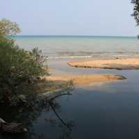 Mouth of Fischer Creek at Fischer Creek, Wisconsin