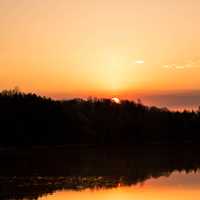 Golden Sunrise over Lake of the Pines